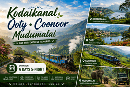 Grand Kodaikanal Ooty Coonoor Mudumalai Tour Package