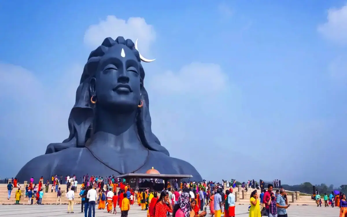 Adiyogi statue at Isha Yoga Centre, Coimbatore